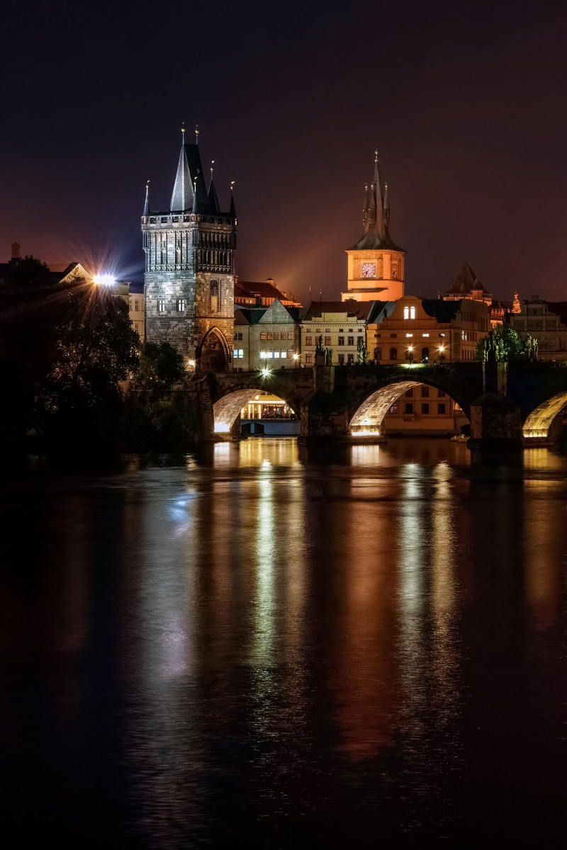 Photography, Night, Portrait Display, Bridge, Prague Wallpaper