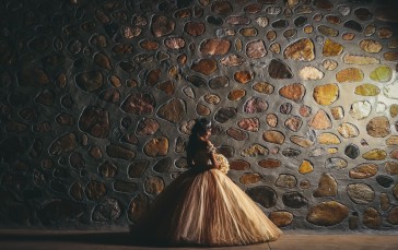 Wedding Dress, Hall, Wall, Photoshoot Wallpaper
