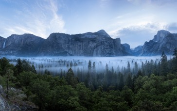 Yosemite Valley, Usa, Mountains, Forest, California Wallpaper