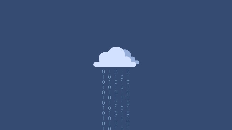Clouds, Numbers, Blue Background, Minimalism, Simple Background Wallpaper