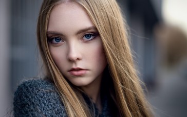 Women, Model, Blonde, Blue Eyes Wallpaper