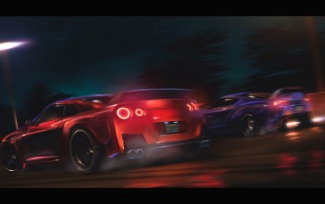 Need for Speed: Hot Pursuit, Car, Road, Night, Widebody, Toyota Supra Wallpaper