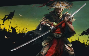 Fantasy Women, Warrior, Samurai, Katana, Bionic Arm Wallpaper