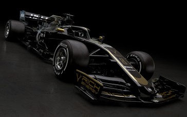 Formula 1, Black, Haas Vf-19, Racing Cars Wallpaper