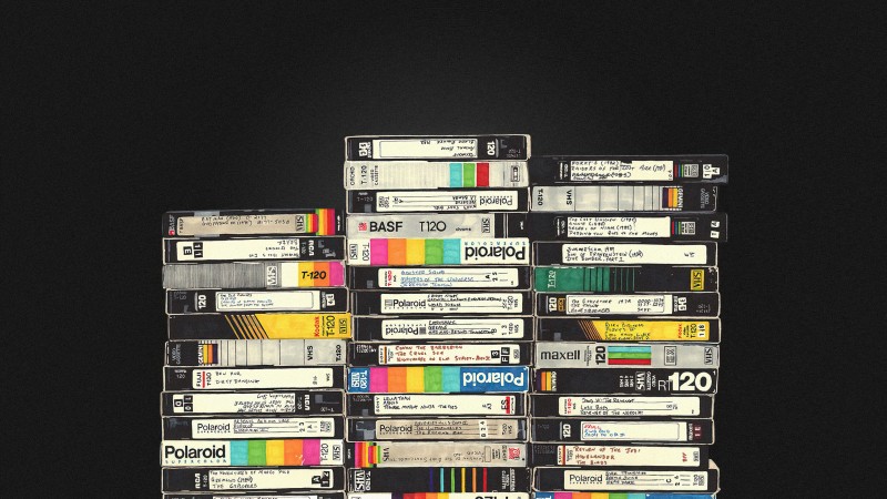 VHS, BASF, Polaroid, Cassette Wallpaper