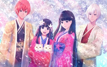 Torii No Mukou Wa Shiranai Sekai Deshita, Manga, Friends, Artwork, Traditional Outfits Wallpaper