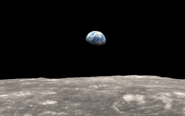 Earth From The Moon, Surface, Planet, Galaxy, Space Wallpaper