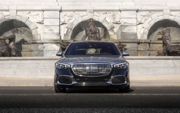 Mercedes Maybach S, Luxury Cars, Front View, Black, Vehicle Wallpaper