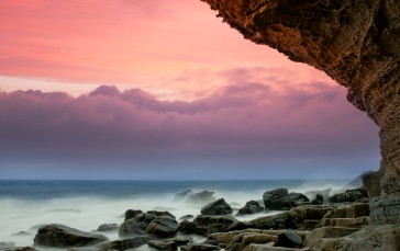Scotland, Sunset, Clouds, Ocean Wallpaper