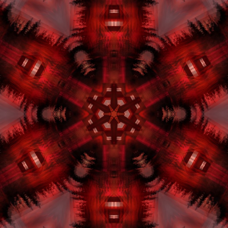 Rhombuses, Glitch, Red Abstraction, Abstract Wallpaper