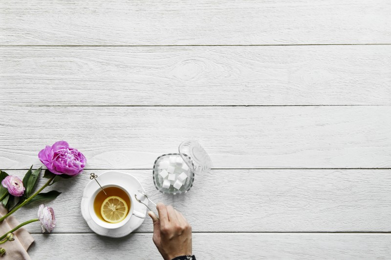 Tea, Cup, Flower, Hand Wallpaper