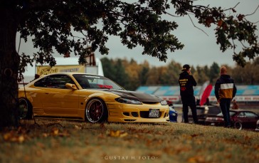 Gustaf H, Car, Nissan, Nissan Silvia S15, Sweden, Yellow Wallpaper