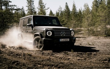 Mercedes-benz G-class, Black Suv Cars, Dirt, Vehicle Wallpaper