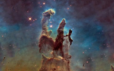 Pillars of Creation, Nebula, Space Art, Space Wallpaper