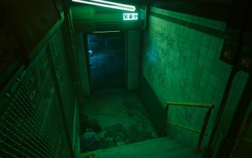 Cyberpunk 2077, Video Games, Green, Neon Wallpaper