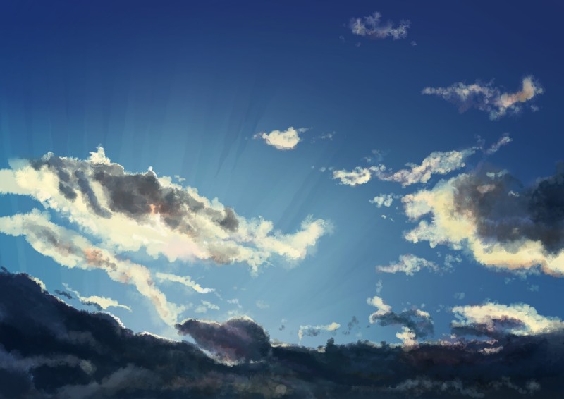 Anime Sky, Clouds, Anime Wallpaper