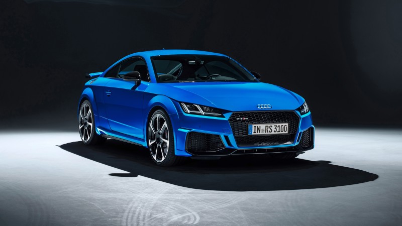 Audi Tt Rs Coupe, Luxury Cars, Blue, Shadow Wallpaper