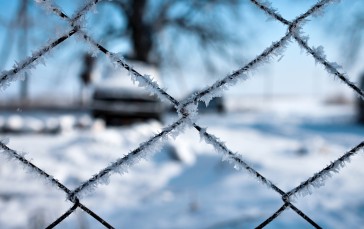Fence, Frost, Blurry, Macro Wallpaper