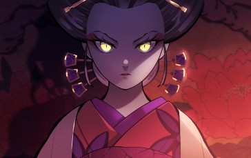 Kimetsu No Yaiba, Daki, Angry, Demon Slayer, Anime Wallpaper