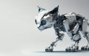 AI Art, Cyborg, Pet, Cats Wallpaper