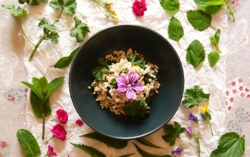 Rice, Food, Salad, Top View Wallpaper