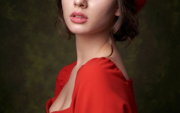 Alexander Vinogradov, Women, Hat, Red Clothing Wallpaper
