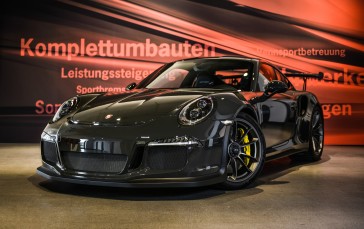 Porsche 911 Gt3 Rs, Black, Racing Supercars, Edo Competition, Vehicle Wallpaper