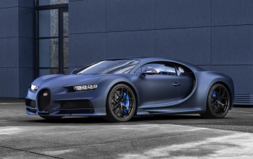 Bugatti Chiron Sport, Silver, Supercars, Side View Wallpaper
