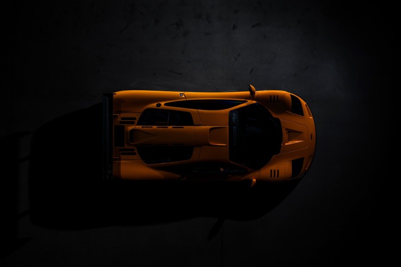 Mclaren F1 Lm, Top View, Orange Supercars, Vehicle Wallpaper