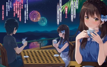 Amanojaku Na Himuro-san, Tajima Aito, Himuro Suzuha, Light Novel, Anime Wallpaper