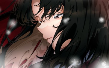 Kara No Kyoukai, Ryougi Shiki, Sadness, Black Hair Wallpaper