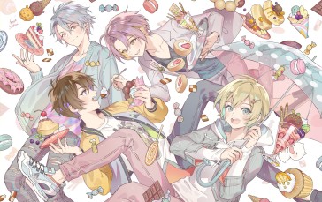 Anime Boys, Ice Cream, Desserts, Friendship, Waffle, Anime Wallpaper