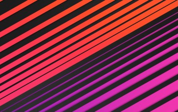 Neon Stripes, Gradient, Black, Abstract Wallpaper