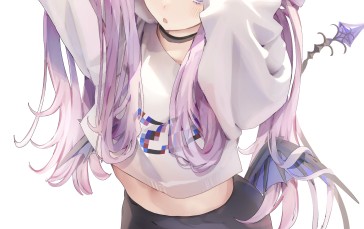 Purple Hair, Anime Girls, Purple Eyes, Succubus, Demon Girls, Horns Wallpaper