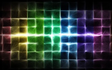 Cube, Abstract, Colorful Wallpaper