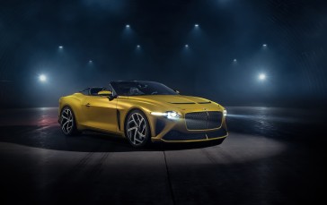 Bentley Mulliner Bacalar, Yellow, Luxury Cars, Vehicle Wallpaper