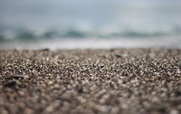 Stones, Coast, Sand, Blurry Wallpaper