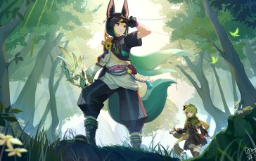 Tighnari, Genshin Impact, Collei, Anime Games Wallpaper