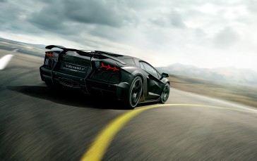 Lamborghini Aventador Lp700 Carbonado, Rear View, Carbon Supercars, Vehicle Wallpaper