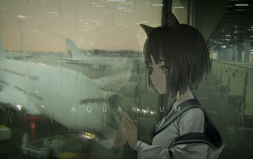 Anime, Anime Girls, Rain, JMOSTRO Wallpaper