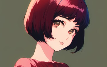Anime Girls, Novel Ai, Anime, Women, Face Wallpaper