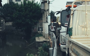 China, Town, Car, Vehicle, Water Wallpaper