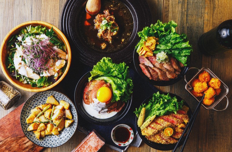 Asian Cuisine, Meat, Bowls, Chopstick, Food Wallpaper