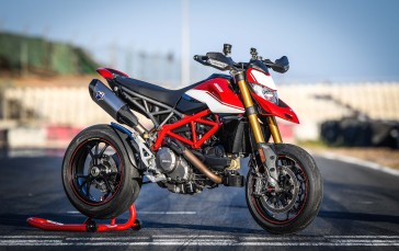 Ducati Hypermotard 950 Sp, Red, Side View, Sport Bike Wallpaper