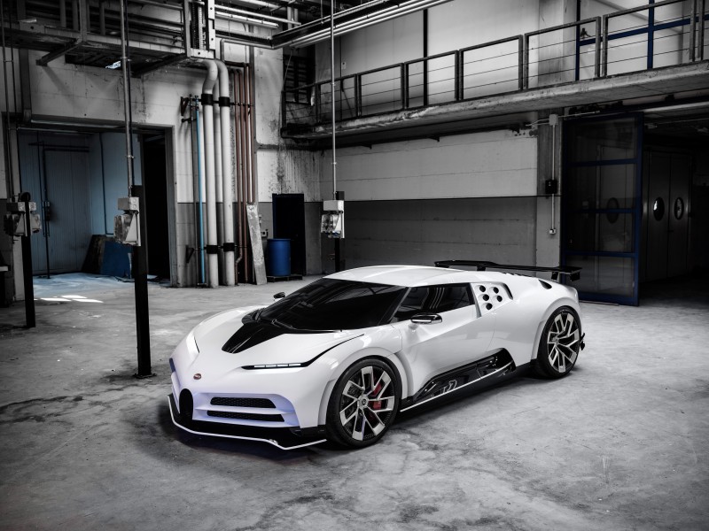 Bugatti Centodieci, White Supercars, Side View, Vehicle Wallpaper