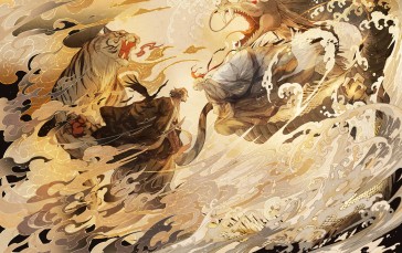 Romance Of The Three Kingdoms, Tiger And Dragon, Anime Boys, Anime Wallpaper
