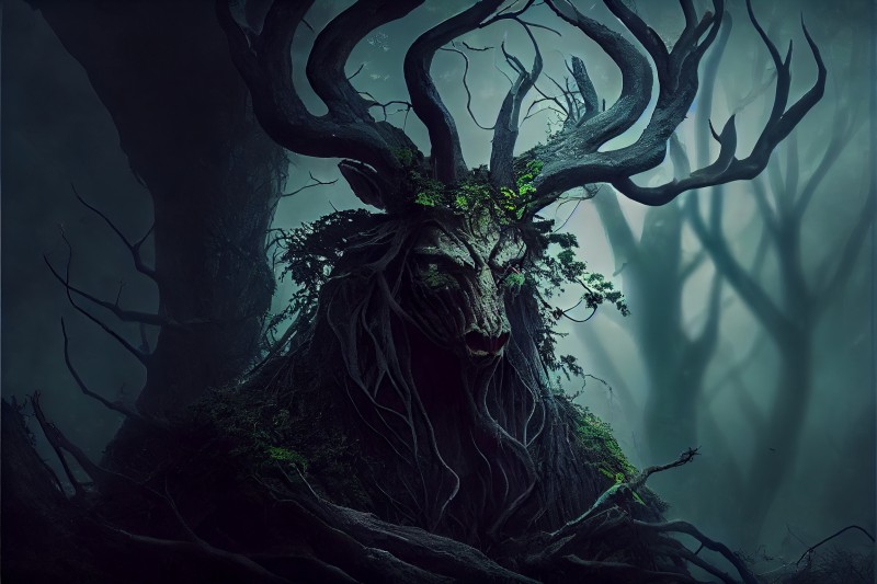 Forest, Creature, Spirit, The Witcher, AI Art Wallpaper