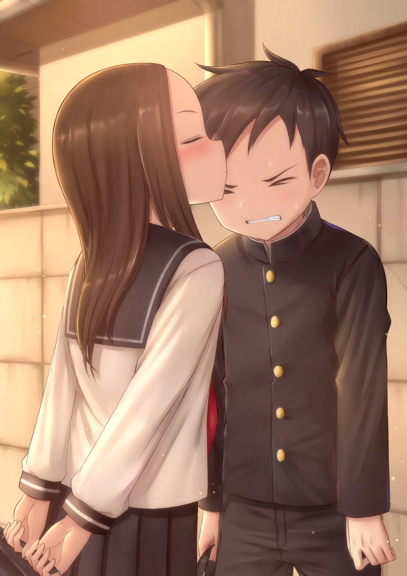 Karakai Jouzu No Takagi-san, Takagi X Nishikata, Anime Romance, Anime Wallpaper