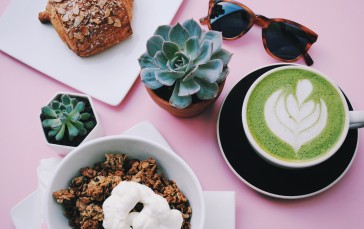 Coffee, Grain, Sunglasses, Cactus Wallpaper