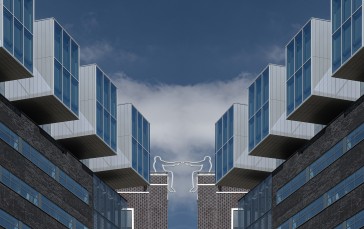 Building Facade, Design, Clouds, Sky, City Wallpaper
